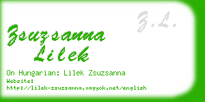 zsuzsanna lilek business card